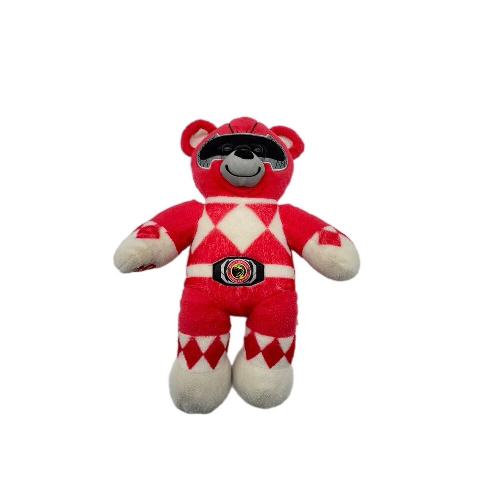Build-A-Bear BAB Mighty Morphin Power Rangers Red Bear Plush Stuffed Animal